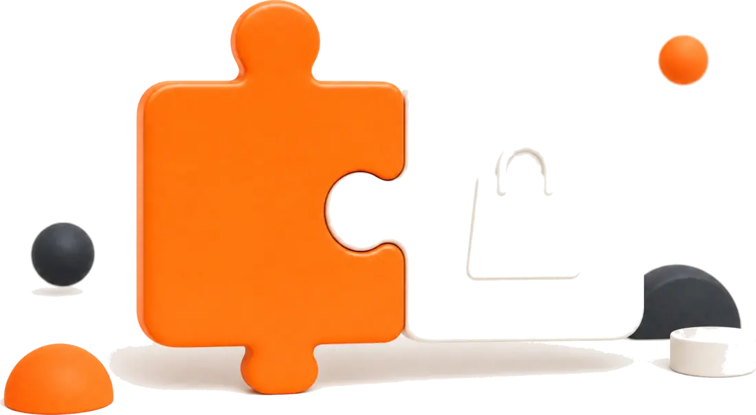 Twee puzzelstukken die in elkaar klikken: KennIQ en je webshop